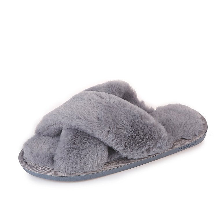 Non-slip Fuzzy Lounge Slippers