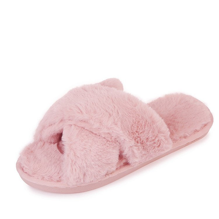 Non-slip Fuzzy Lounge Slippers