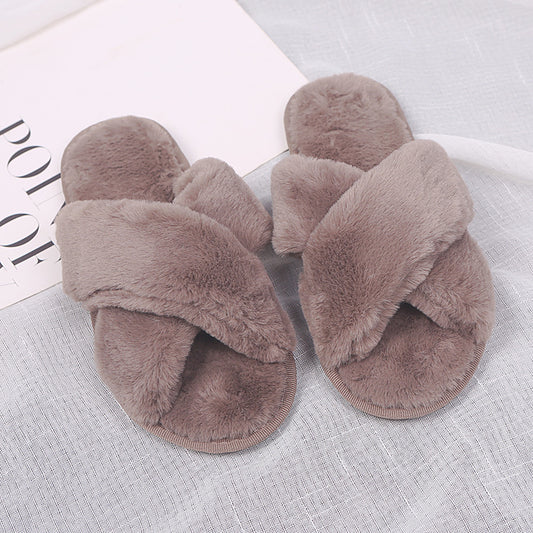 Non-slip Fuzzy Lounge Slippers