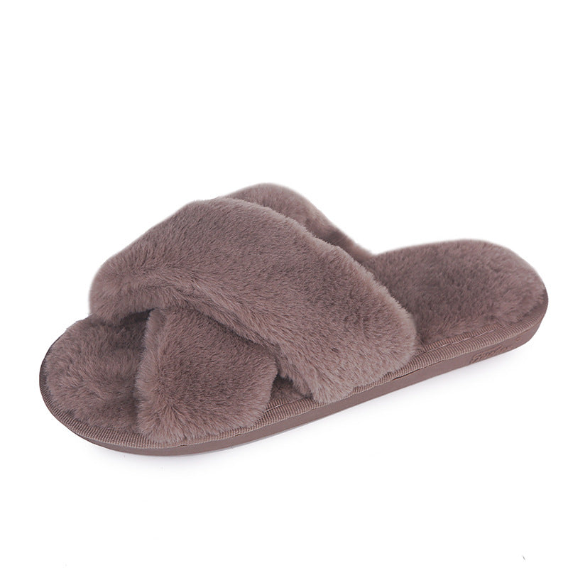 Non-slip Fuzzy Lounge Slippers