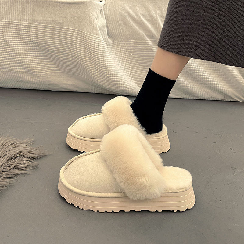 Platform Fuzzy Cloud Slippers