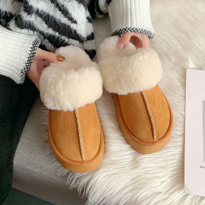 Platform Fuzzy Cloud Slippers