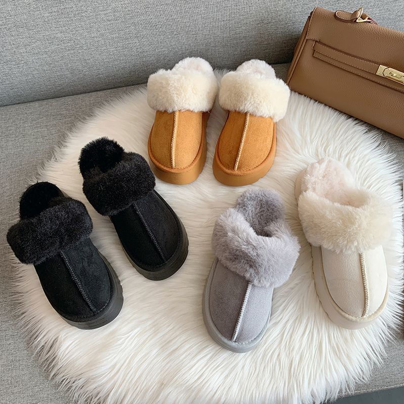 Platform Fuzzy Cloud Slippers