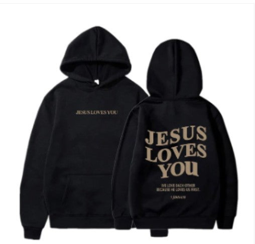 "Jesus Loves You" Womans Hoodie