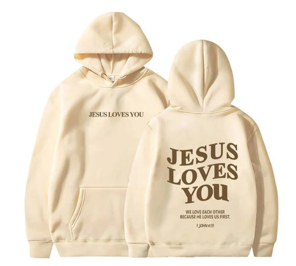 "Jesus Loves You" Womans Hoodie