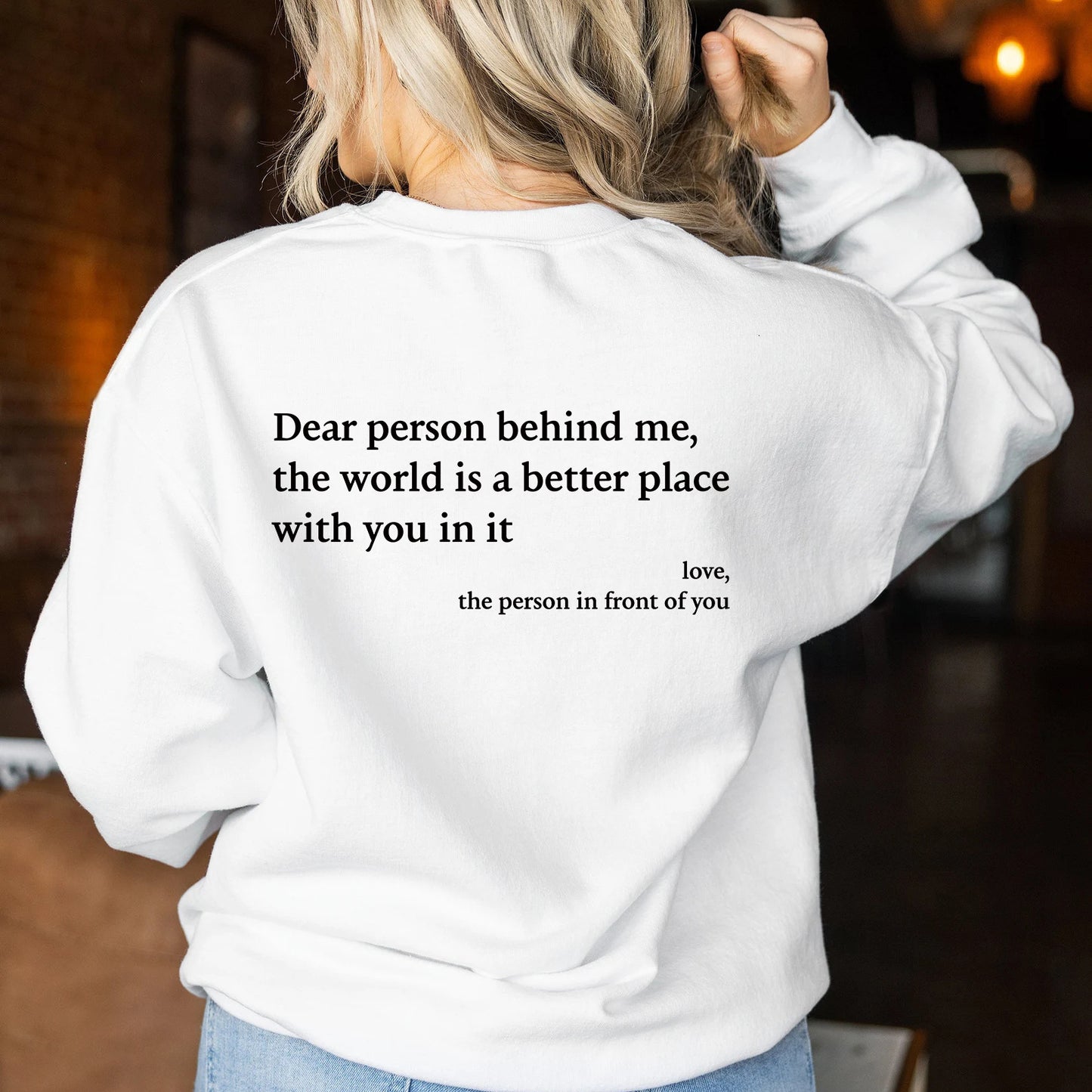 Womens Crew Neck "you are enough."